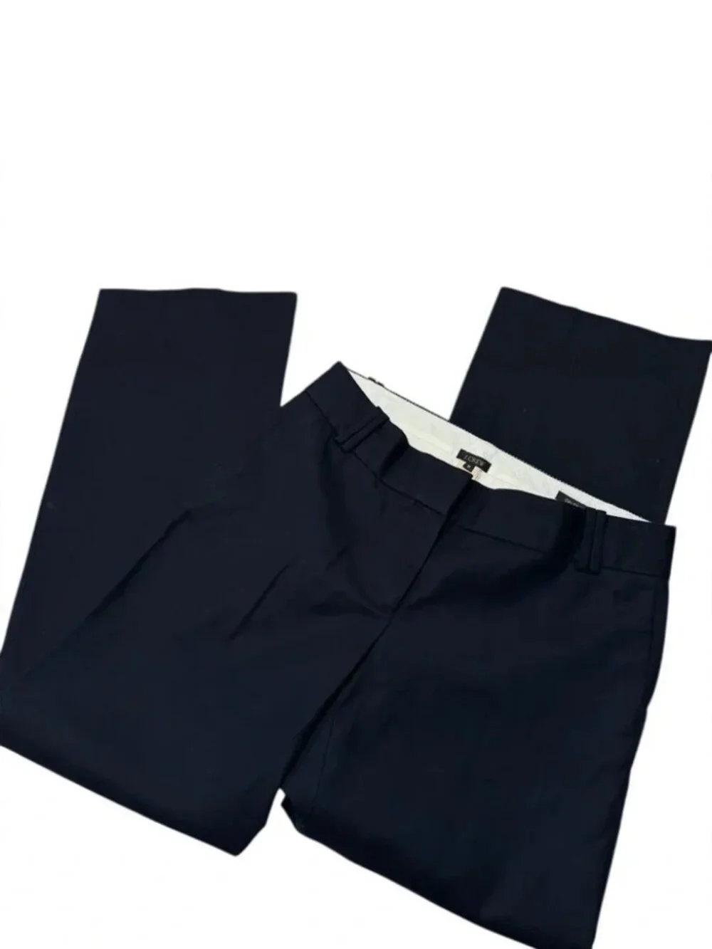 J. CREW Womens City Fit Flare Suit Trousers 100% Cotton size 8